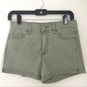 Hollister Green Shorts